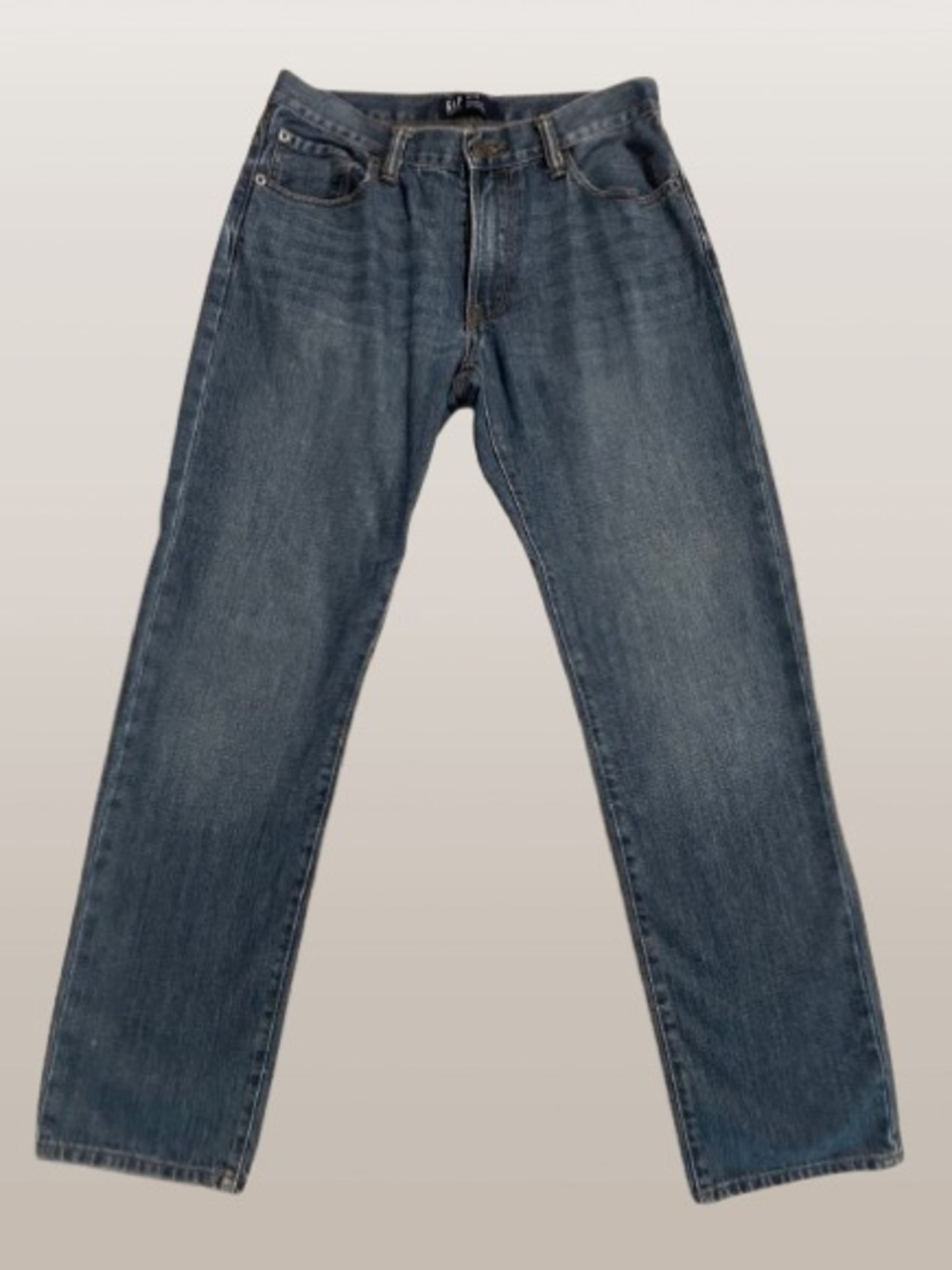 GAP Mens Straight Leg Jeans 29x30 Medium Wash Casual Denim
